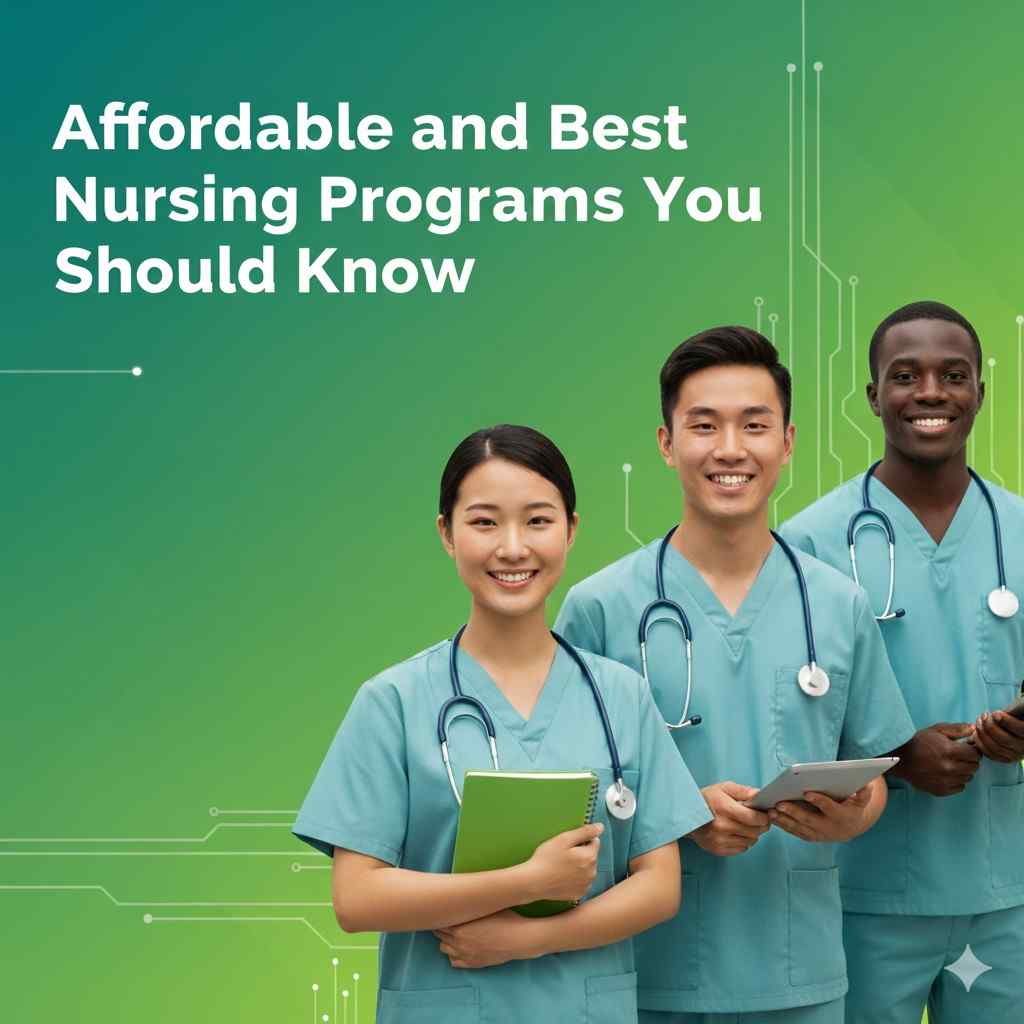 A nursing student researching affordable and best nursing programs to pursue a successful healthcare career.